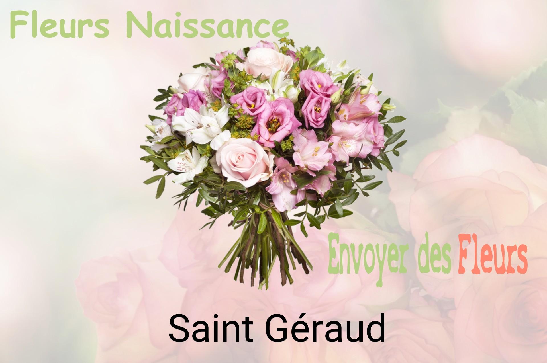 Bouquet de fleurs de naissance livré à Saint-Géraud